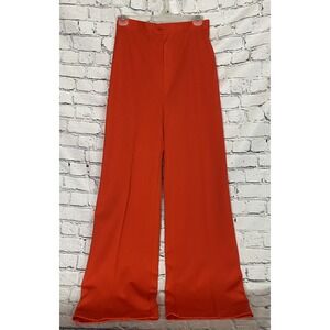 VTG NWOT Red/Orange 12 70's Bell Wide Leg Flare Pants Disco Jack Winter